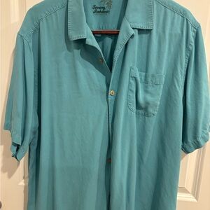 Tommy Bahama Blue Casual Button Down Shirt